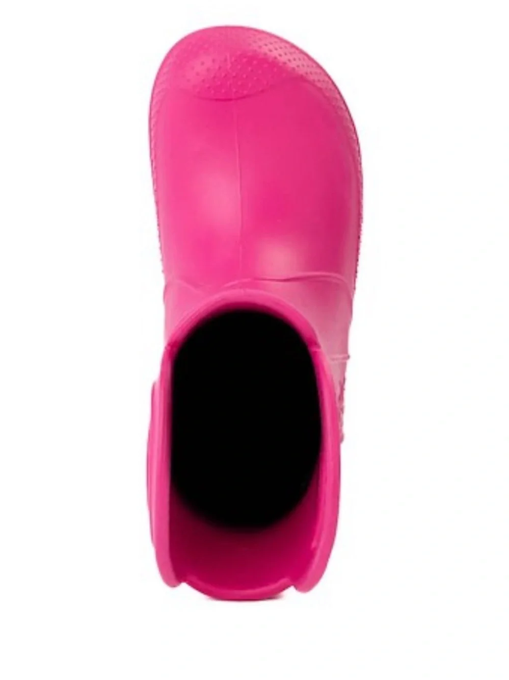 CROCS Kids Waterproof Pull-On Rain Boot in Bright Candy Pink
